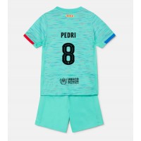 Barcelona Pedri Gonzalez #8 3rd trikot Kinder 2023-24 Kurzarm (+ Kurze Hosen)